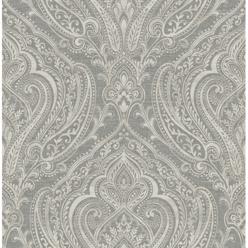 Astoria Grand Wichita Damask Wallpaper Wayfair